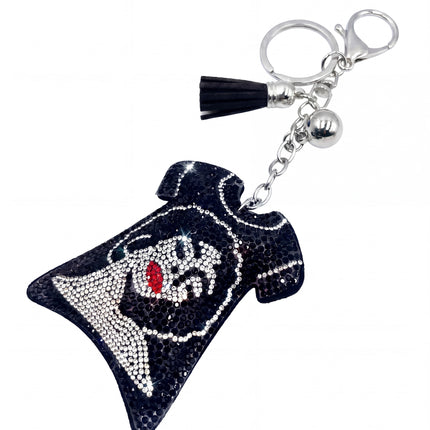 SUPERVALUECHOICE HCSESA00026 Rhinestone Cartoon Face Keychain & Brooch