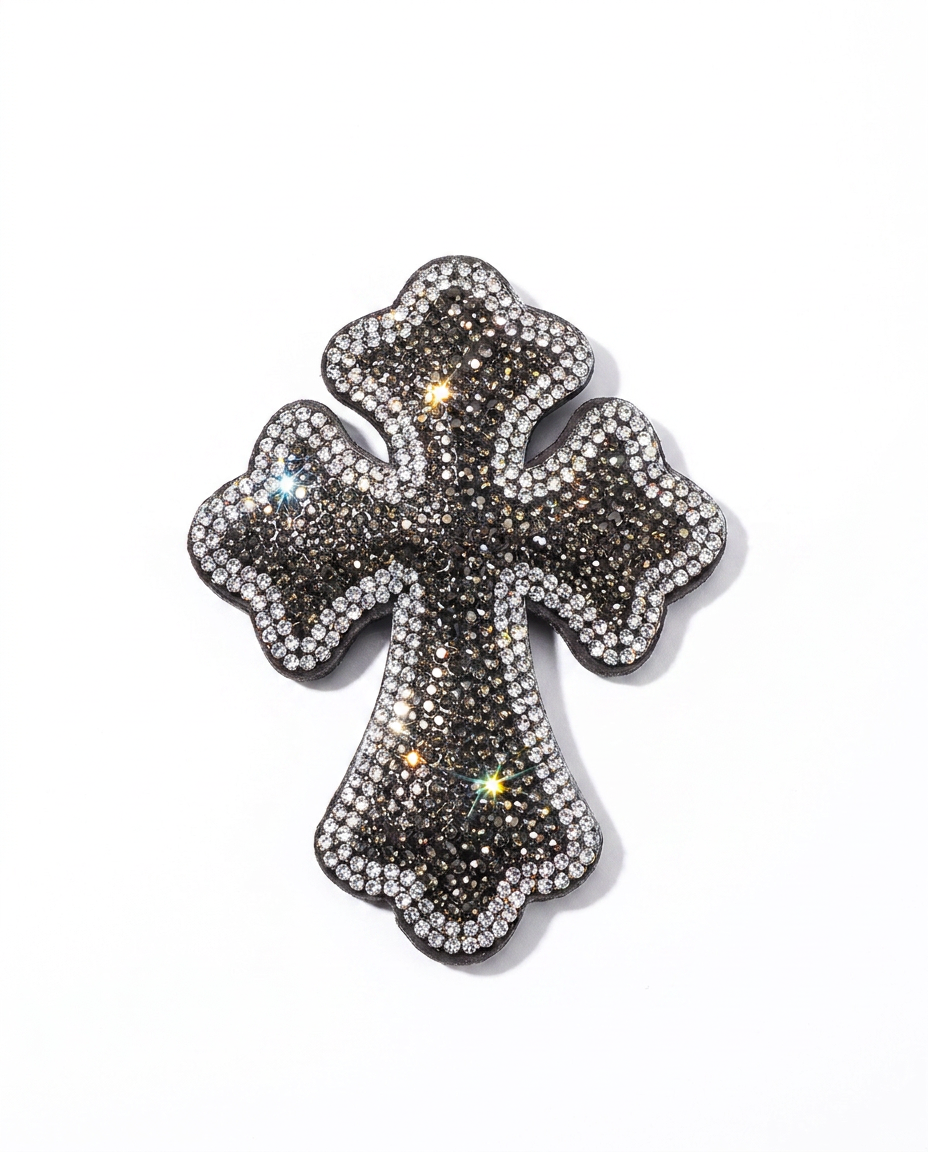 SUPERVALUECHOICE HCSESA00024 Rhinestone Cross Keychain & Brooch