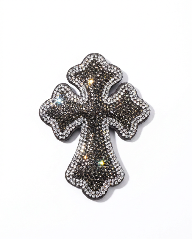 SUPERVALUECHOICE HCSESA00024 Rhinestone Cross Keychain & Brooch