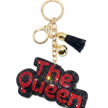 SUPERVALUECHOICE HCSESA00045 Sparkly Rhinestone The Queen Keychain&Brooch
