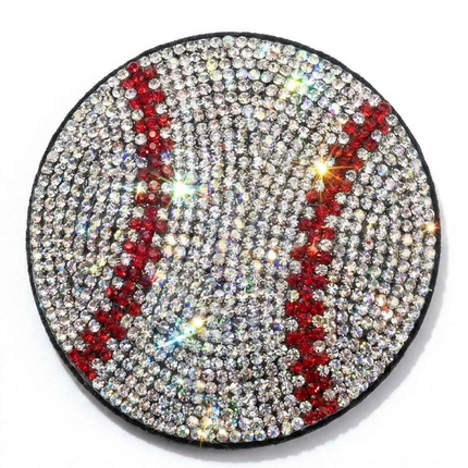 SUPERVALUECHOICE HCSESA00093 Fashion Sports Ball Rhinestone Keychain & Brooch