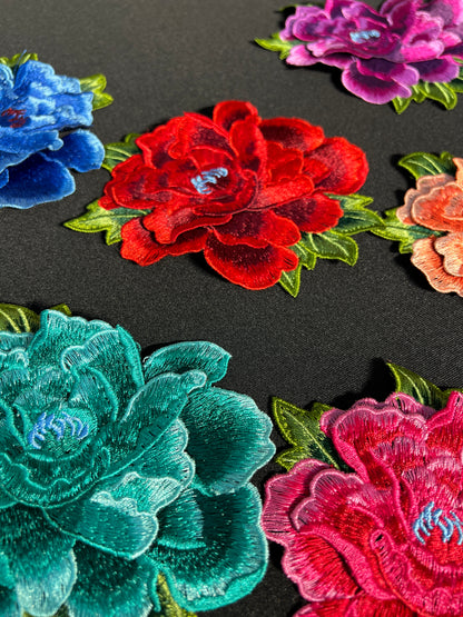 SUPERVALUECHOICE HCSEYB00065 Floral Embroidered Fabric Patches 5.11'' X 5.9''