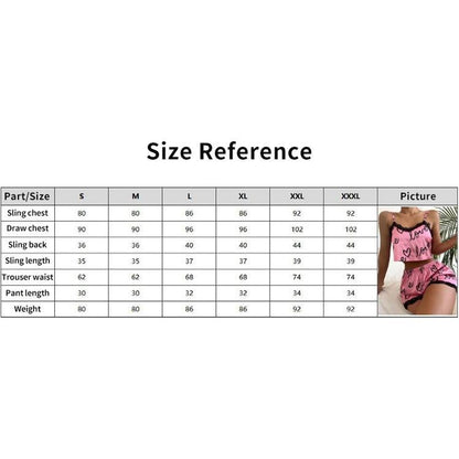 SVCP000125  Summer fashionable home wear, ladies' cute printed pajamas, fashionable lace patchwork halter suit