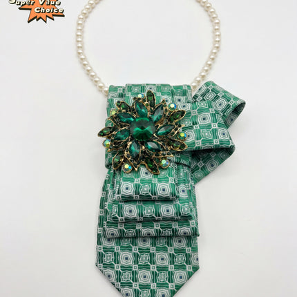 SUPERVALUECHOICE HCSEZA00025 Green Retro Tie