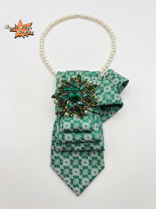 SUPERVALUECHOICE HCSEZA00025 Green Retro Tie