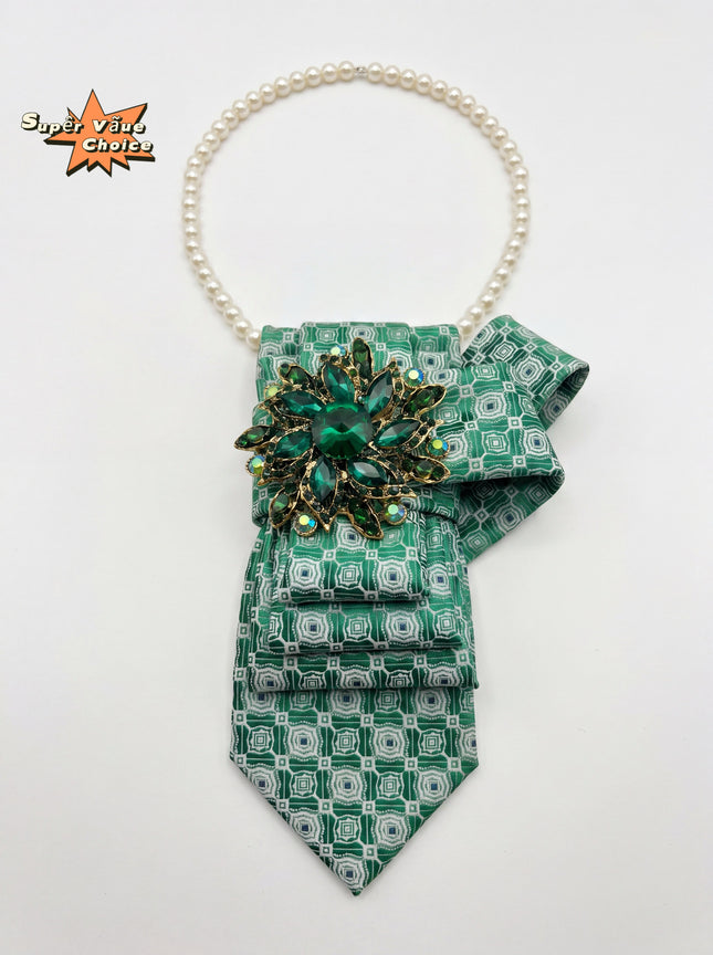 SUPERVALUECHOICE HCSEZA00025 Green Retro Tie