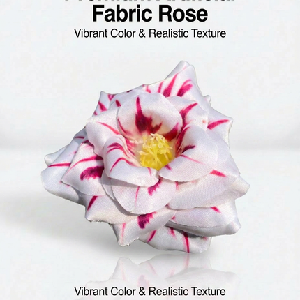 SUPERVALUECHOICE HCSERA00001 Premium Fabric Artificial Rose Flower , DIY Craft Rose Patches for Brooch Making, Clothing, Hat & Hair Accessory Decoration
