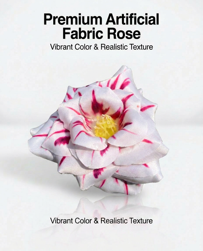 SUPERVALUECHOICE HCSERA00001 Premium Fabric Artificial Rose Flower , DIY Craft Rose Patches for Brooch Making, Clothing, Hat & Hair Accessory Decoration