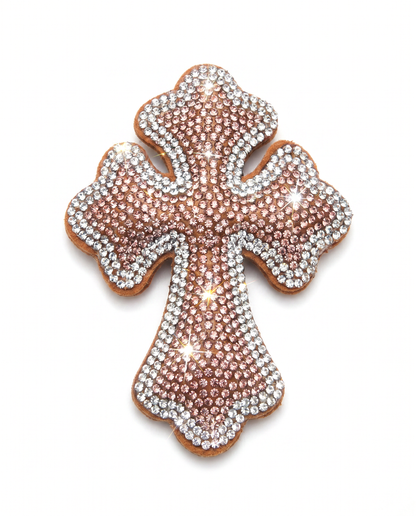 SUPERVALUECHOICE HCSESA00024 Rhinestone Cross Keychain & Brooch
