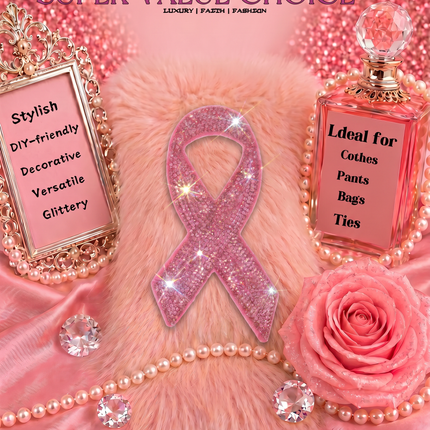 SUPERVALUECHOICE HCSESA00048 Sparkly Rhinestone Ribbon Keychain Brooch