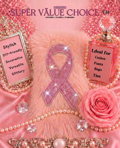 SUPERVALUECHOICE HCSESA00048 Sparkly Rhinestone Ribbon Keychain Brooch