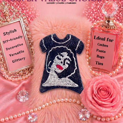 SUPERVALUECHOICE HCSESA00026 Rhinestone Cartoon Face Keychain & Brooch