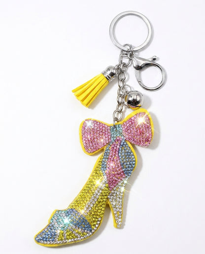 SUPERVALUECHOICE HCSESA00077 Fashion High Heel Rhinestone Keychain&Brooch