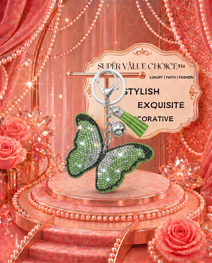 SUPERVALUECHOICE HCSESA00047 Bling Butterfly Brooch Pin & Keyring
