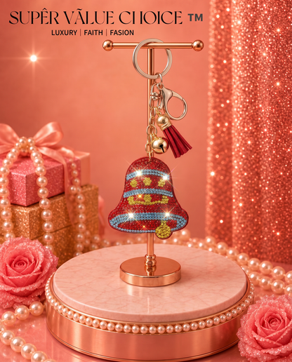 SUPERVALUECHOICE HCSESA00043 Crystal Christmas Series Keychain & Brooch