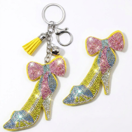 SUPERVALUECHOICE HCSESA00077 Fashion High Heel Rhinestone Keychain&Brooch