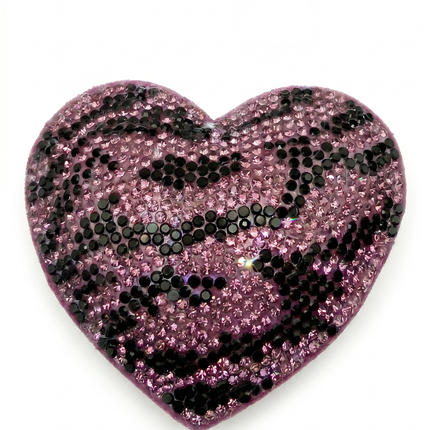 SUPERVALUECHOICE HCSESA00044 Sparkly Rhinestone Heart Bow Keychain Brooch