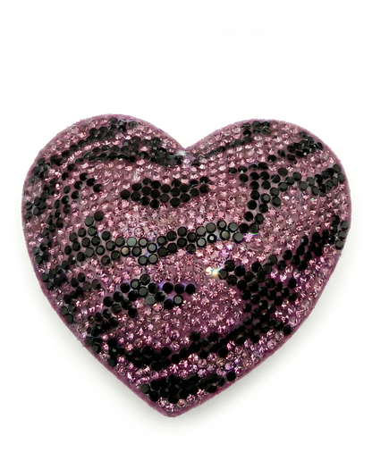 SUPERVALUECHOICE HCSESA00044 Sparkly Rhinestone Heart Bow Keychain Brooch