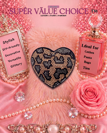 SUPERVALUECHOICE HCSESA00029 Crystal Heart Keychain and Brooch
