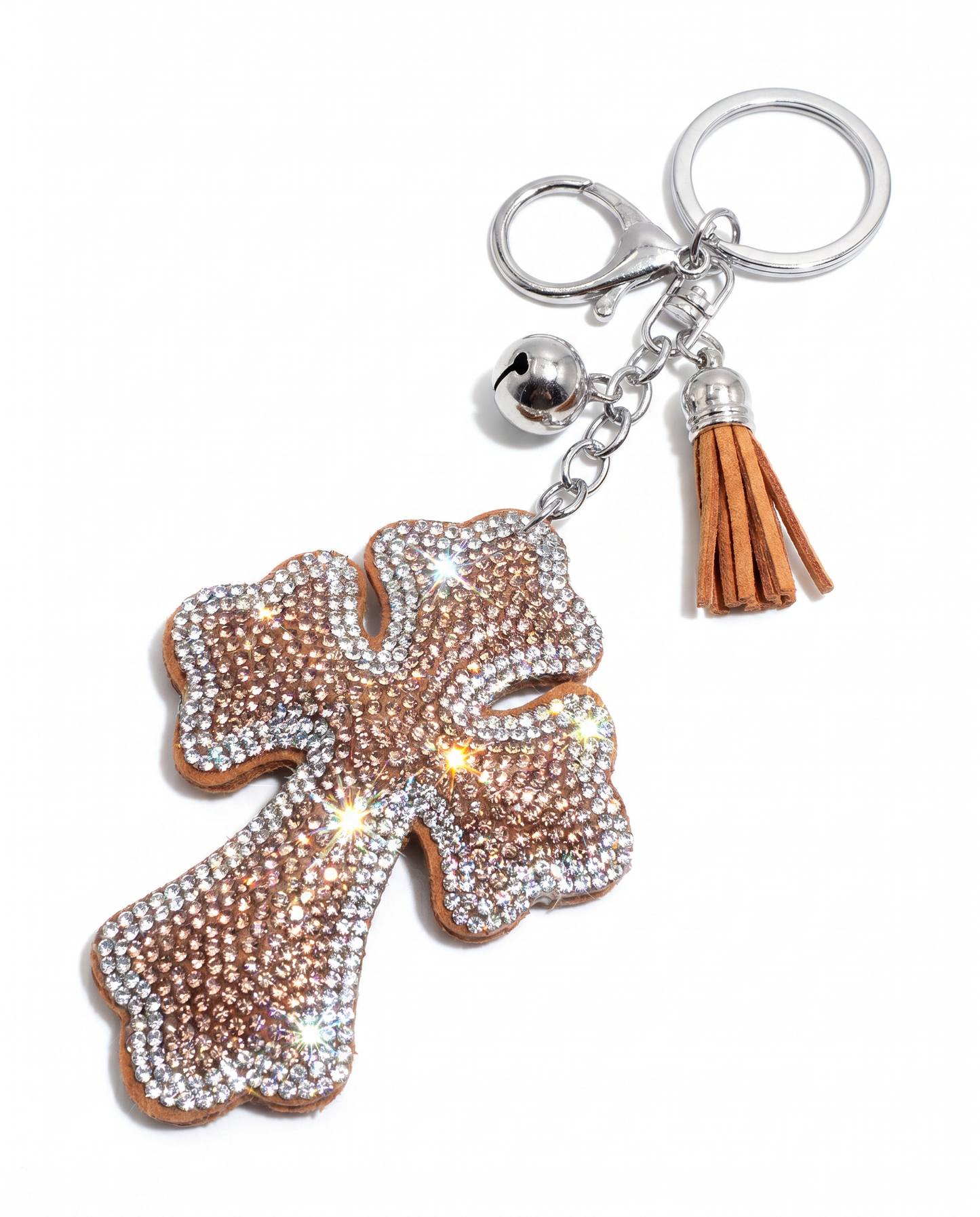 SUPERVALUECHOICE HCSESA00024 Rhinestone Cross Keychain & Brooch