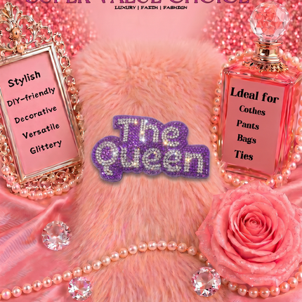 SUPERVALUECHOICE HCSESA00045 Sparkly Rhinestone The Queen Keychain&Brooch