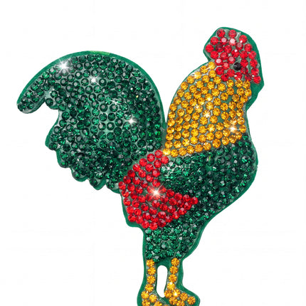 SUPERVALUECHOICE HCSESA00039 Rhinestone Chicken Keychain & Brooch Sparkly Accessory