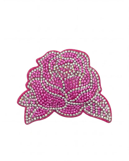 SUPERVALUECHOICE HCSESA00038 Sparkly Rhinestone Rose Keychain & Brooch
