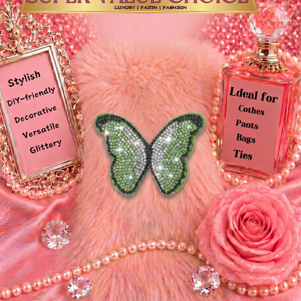 SUPERVALUECHOICE HCSESA00047 Bling Butterfly Brooch Pin & Keyring