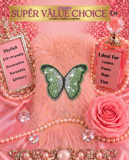 SUPERVALUECHOICE HCSESA00047 Bling Butterfly Brooch Pin & Keyring