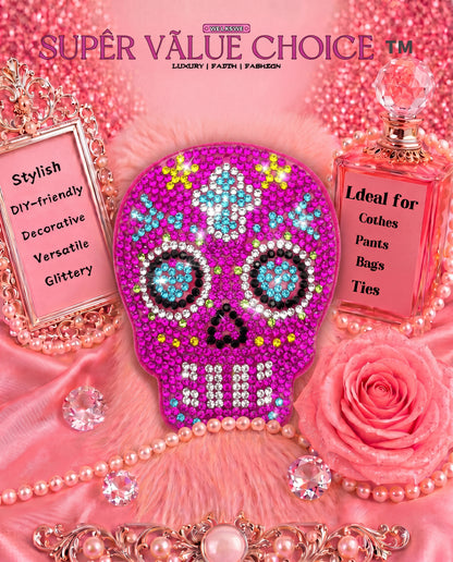 SUPERVALUECHOICE HCSESA00036 Bling Colorful Skull Brooch Brooch & Keyring