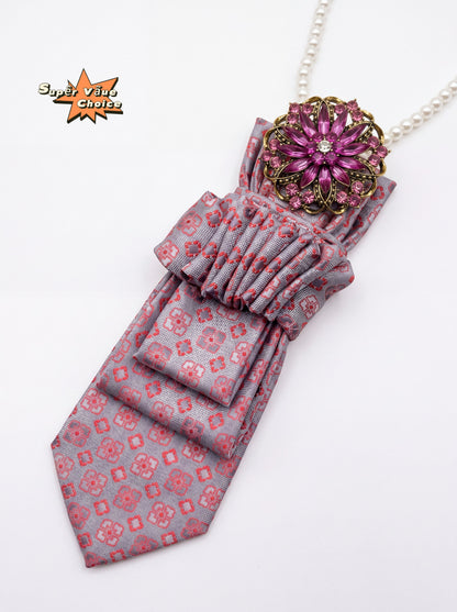 SUPERVALUECHOICE HCSEZA00013 Light purple checkered tie