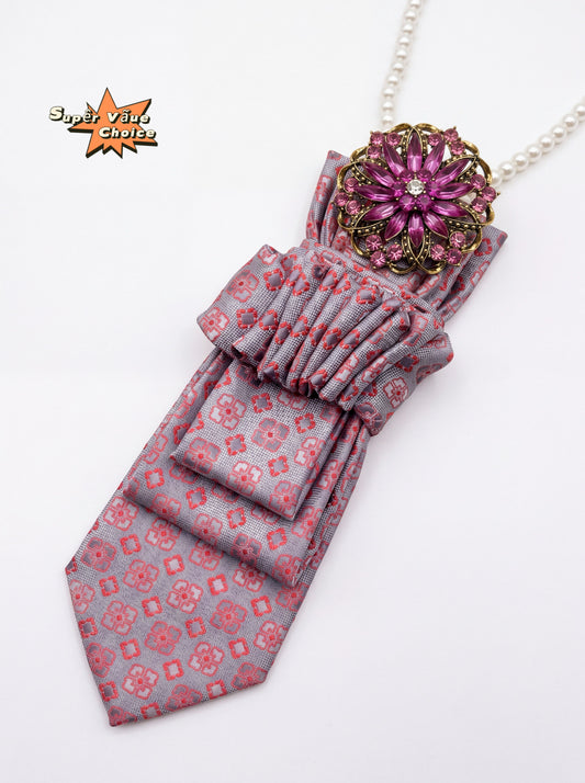 SUPERVALUECHOICE HCSEZA00013 Light purple checkered tie