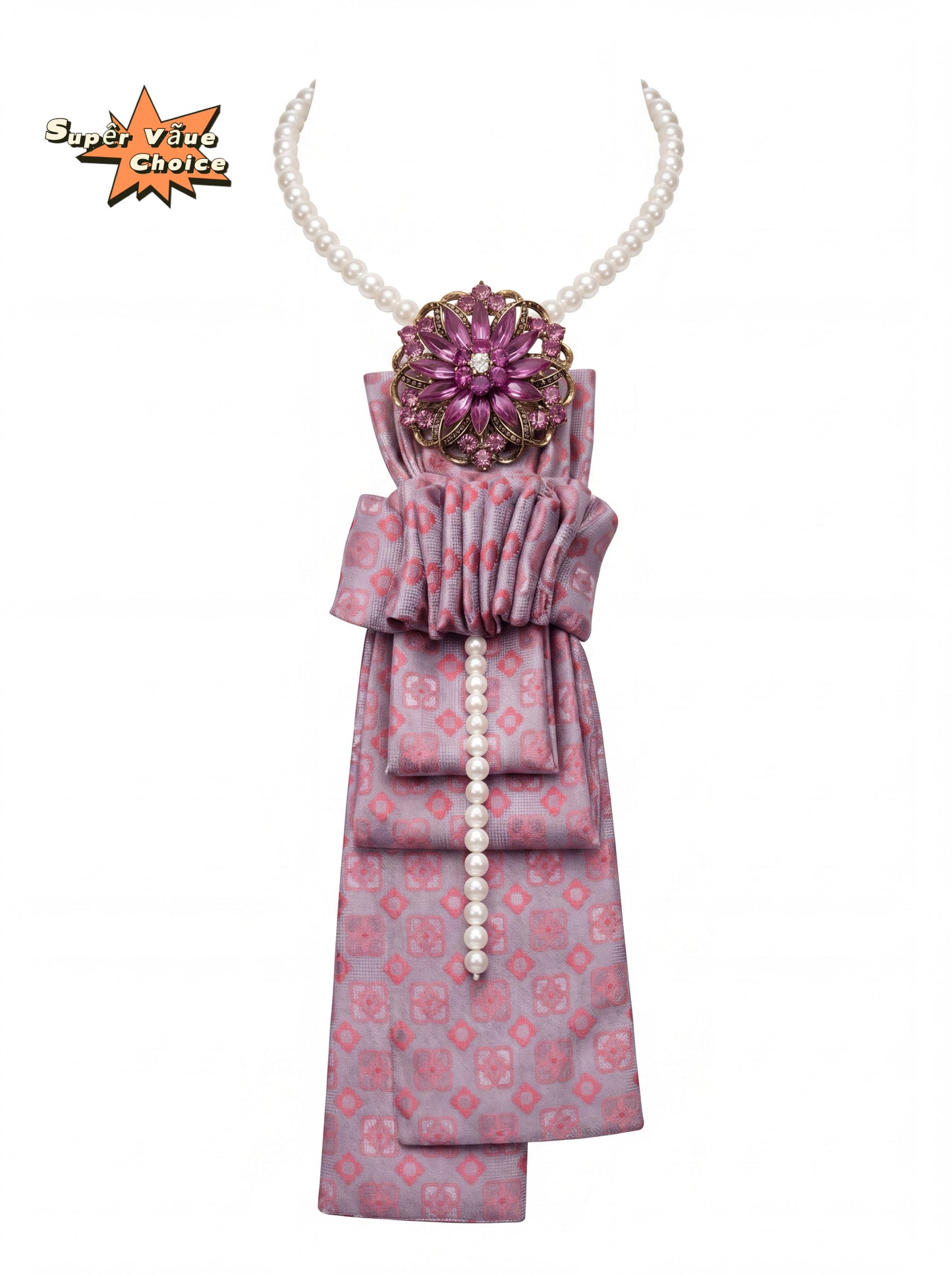 SUPERVALUECHOICE HCSEZA00012 Light purple pearl tie