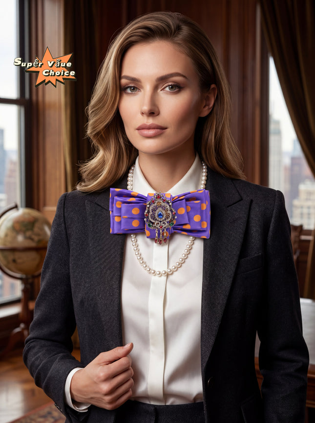 SUPERVALUECHOICE HCSEZA00015 Polka-dot bow tie