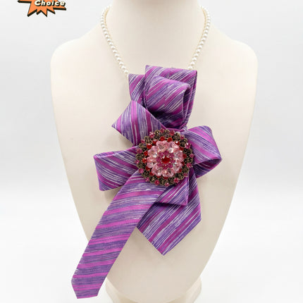 SUPERVALUECHOICE HCSEZA00010 Purple-striped tie