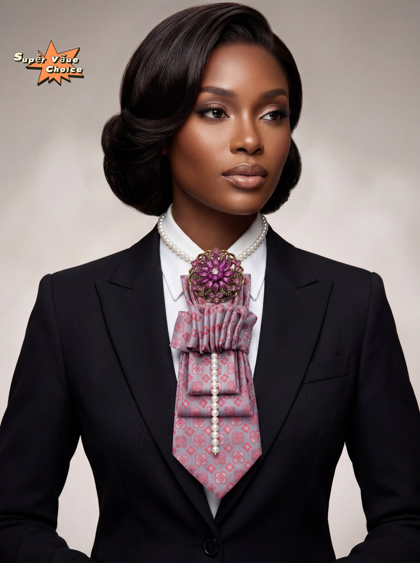 SUPERVALUECHOICE HCSEZA00012 Light purple pearl tie