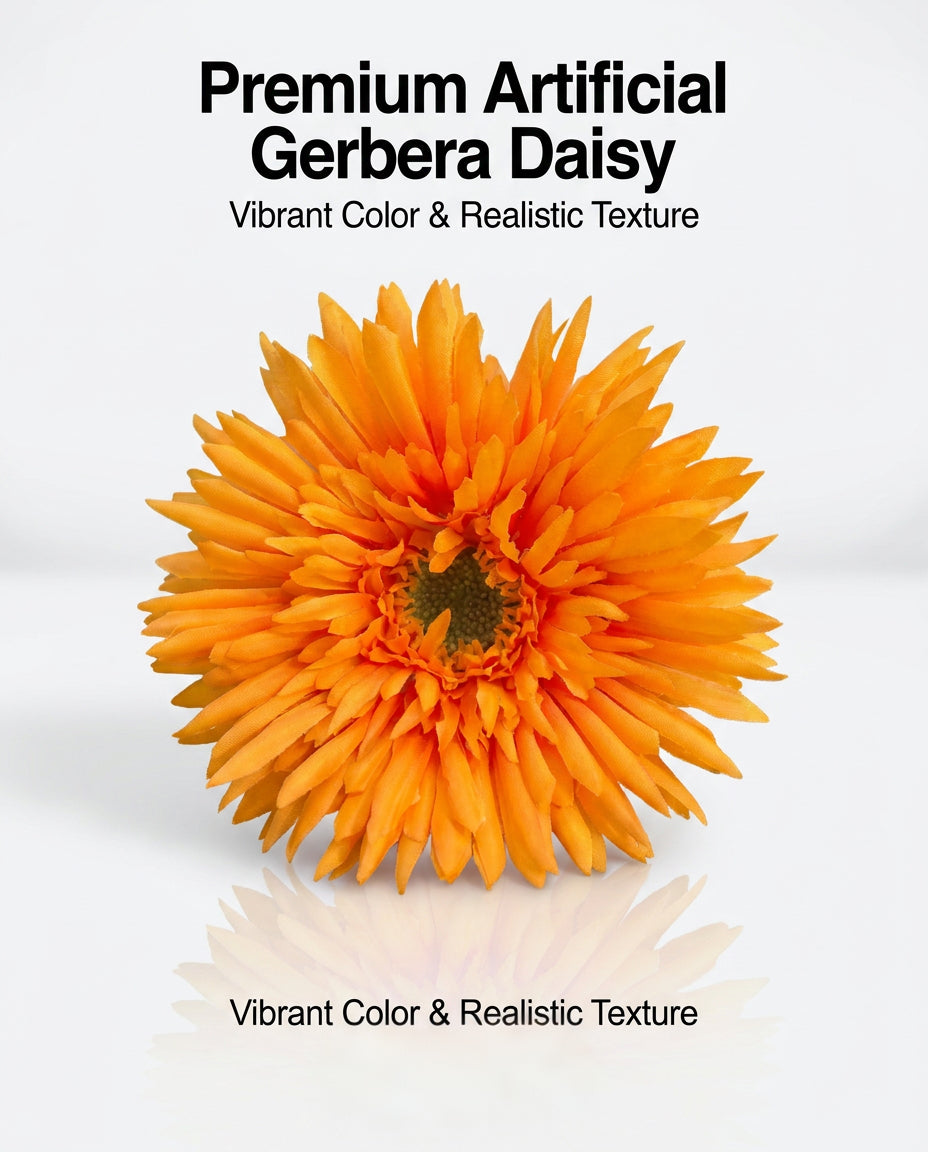 SUPERVALUECHOICE HCSERA00006 Fabric Gerbera Daisy Flower Appliques | DIY Handcraft Patches for Clothes, Hats & Brooch DIY