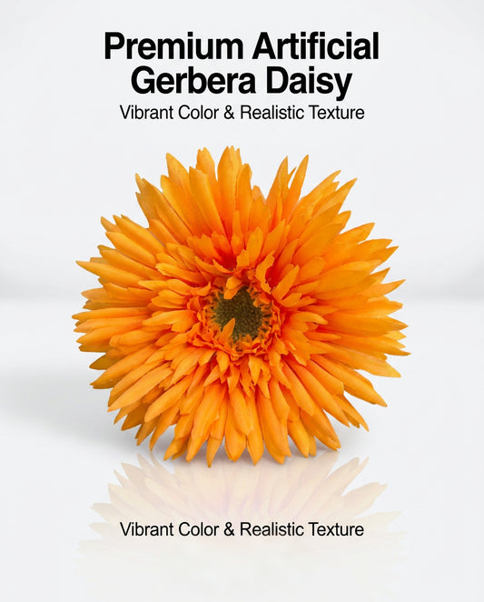 SUPERVALUECHOICE HCSERA00006 Fabric Gerbera Daisy Flower Appliques | DIY Handcraft Patches for Clothes, Hats & Brooch DIY
