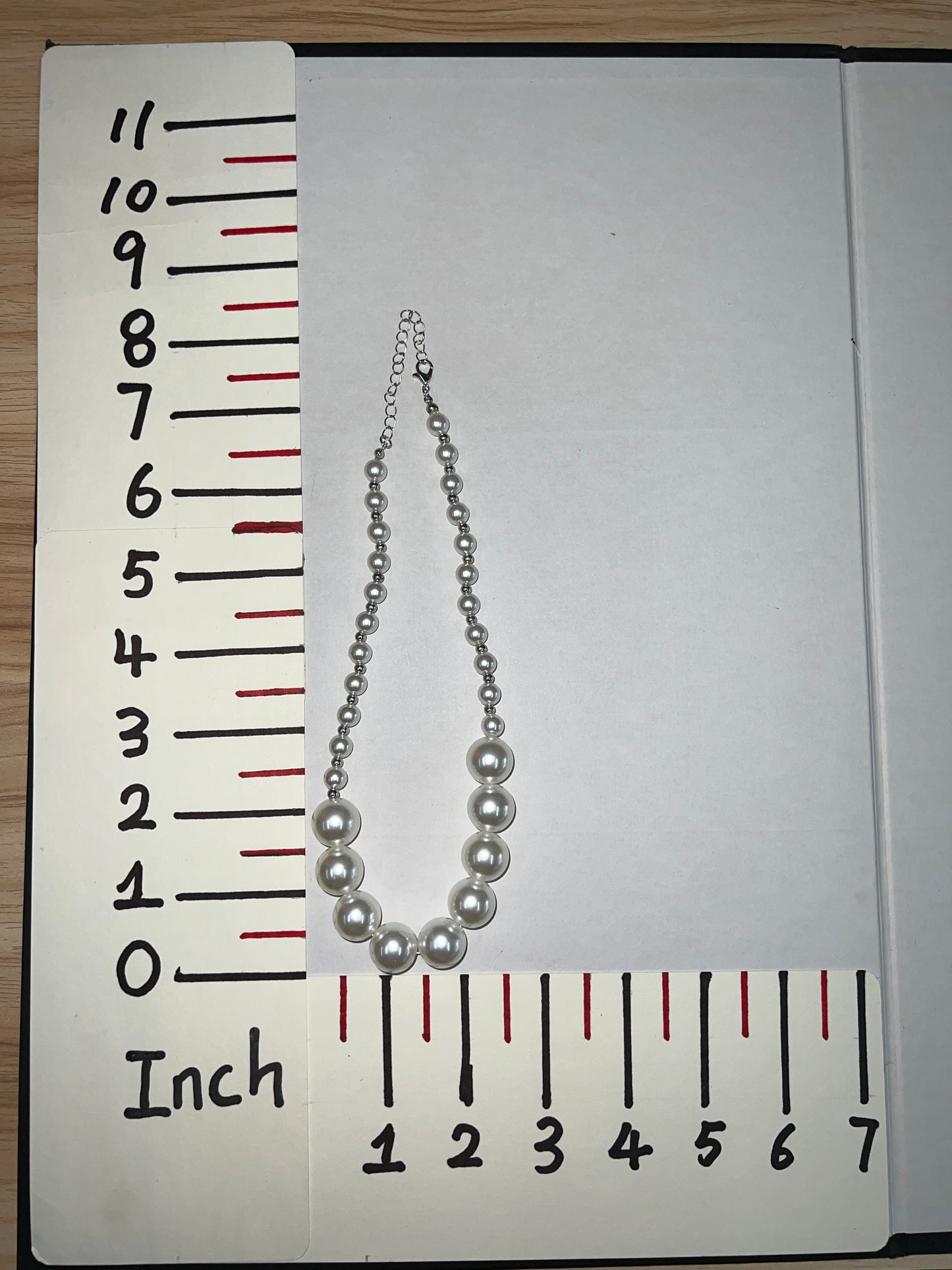 SUPERVALUECHOICE HCSEN00001 Classic White Single Strand Big Pearl Collar Necklace for Women Daily & Party Jewelry