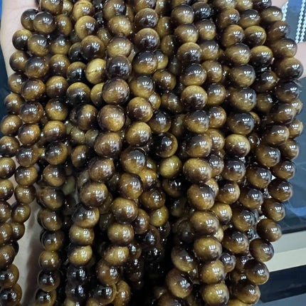 SUPERVALUECHOICE HCSEN00003 0.31 Inch Round Cat Eye Bead Single Strand Necklace 16&18 Inch With 6 Inch Extender 15 Colors Collarbone Beaded Chain Jewelry For Women