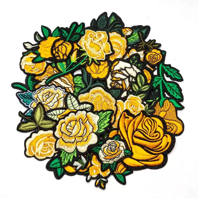 SUPÊR VÃLUE CHOICE  HCSEYB00082  25Pcs of Set “Yellow flower” Patch