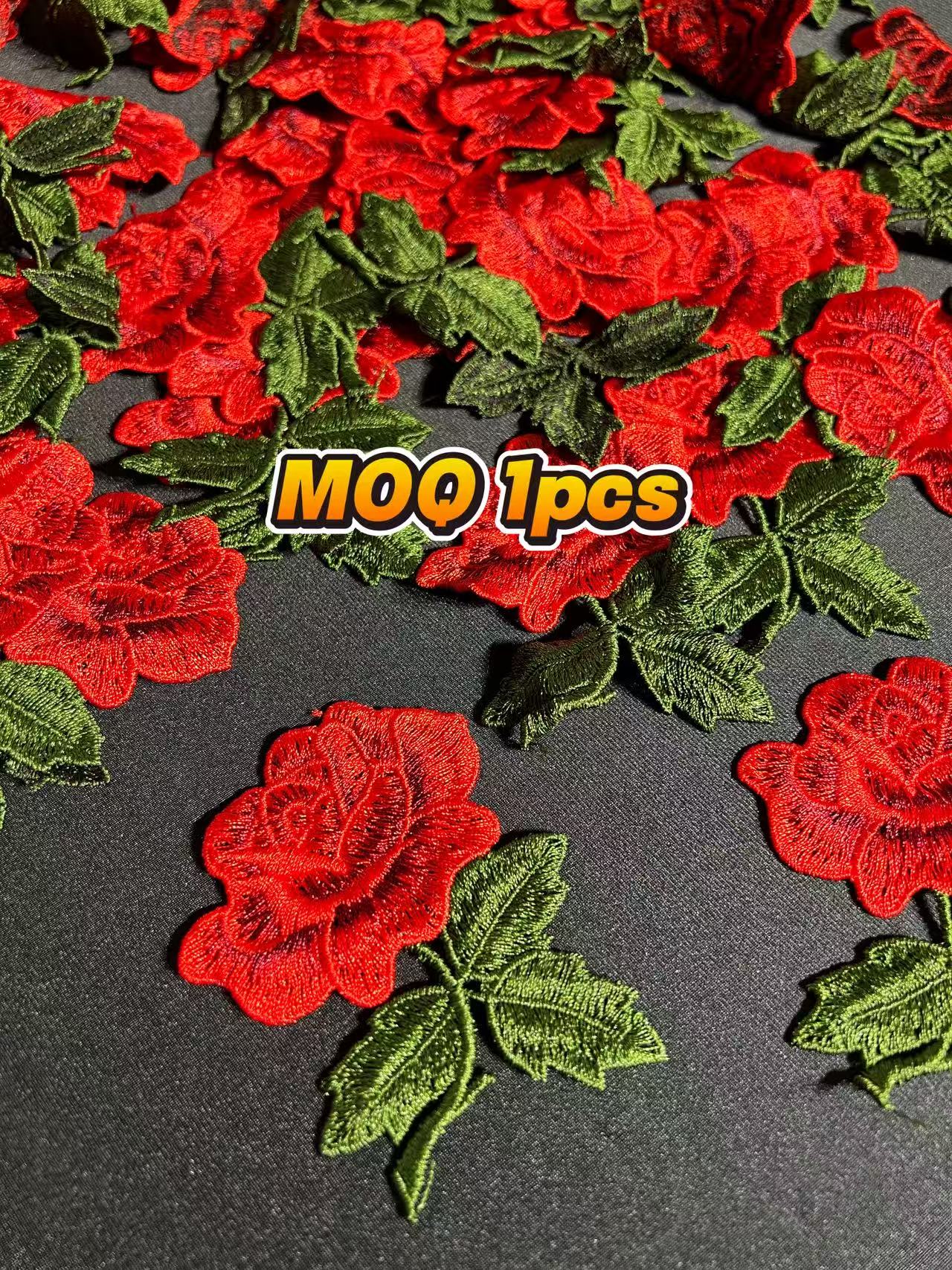 SUPERVALUECHOICE HCSEYB00094 Floral Embroidered Fabric Patches