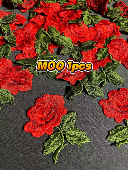 SUPERVALUECHOICE HCSEYB00094 Floral Embroidered Fabric Patches