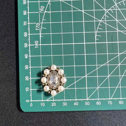 SUPERVALUECHOICE HCSEYD00026 Pearl Bowknot Enamel Metal Charms, DIY Accessories for Jewelry, Bags, Shoes, Phone Case & Car Decor