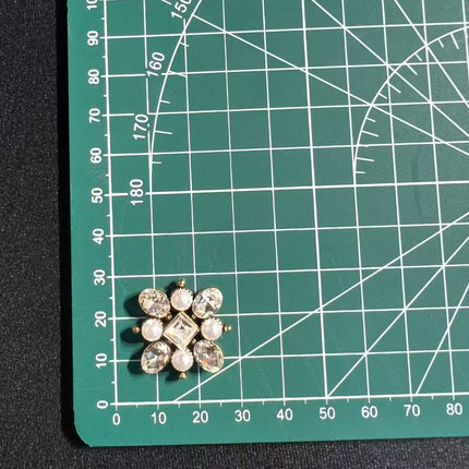 SUPERVALUECHOICE HCSEYD00026 Pearl Bowknot Enamel Metal Charms, DIY Accessories for Jewelry, Bags, Shoes, Phone Case & Car Decor