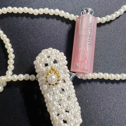 SuperValueChoice HCSEFA00018 Handmade Pearl Beaded Crossbody Bag