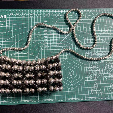 SuperValueChoice HCSEFA00024 Handmade Pearl Beaded Crossbody Bag