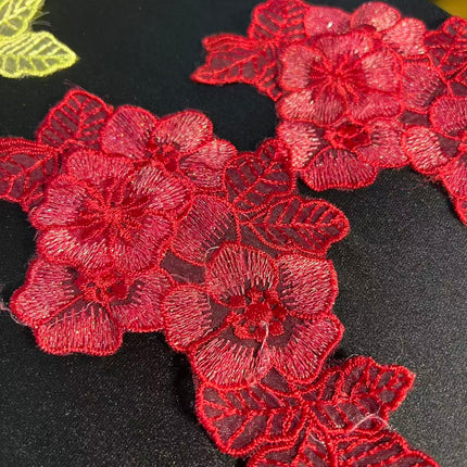 SUPERVALUECHOICE HCSEYB00106 Floral Embroidered Fabric Patches
