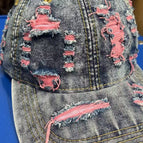Blue Denim-Pink