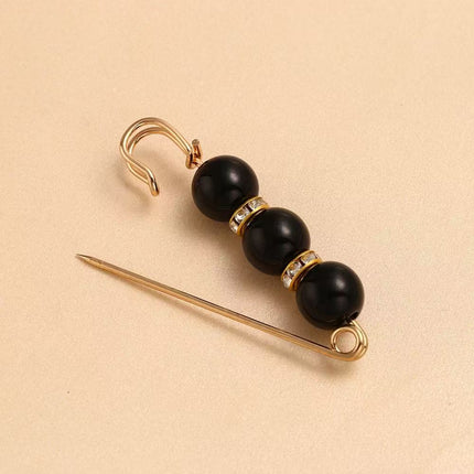 SUPERVALUECHOICE HCSESA00124 New Handmade 3-Bead Brooch, Women Color-Blocking Pendant Pin, Fashion Banquet Jewelry Accessories Gifts
